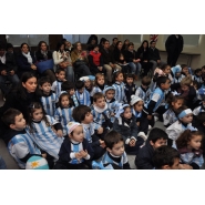 Festejos por el Día de la Bandera con los niños de Jardín